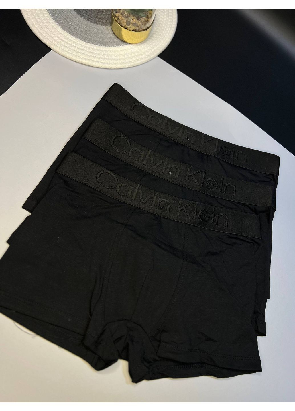 Набор 3 шт черных мужских боксеров / Трусы мужские / Мужские трусы / Боксеры, белье No Brand (360978512)