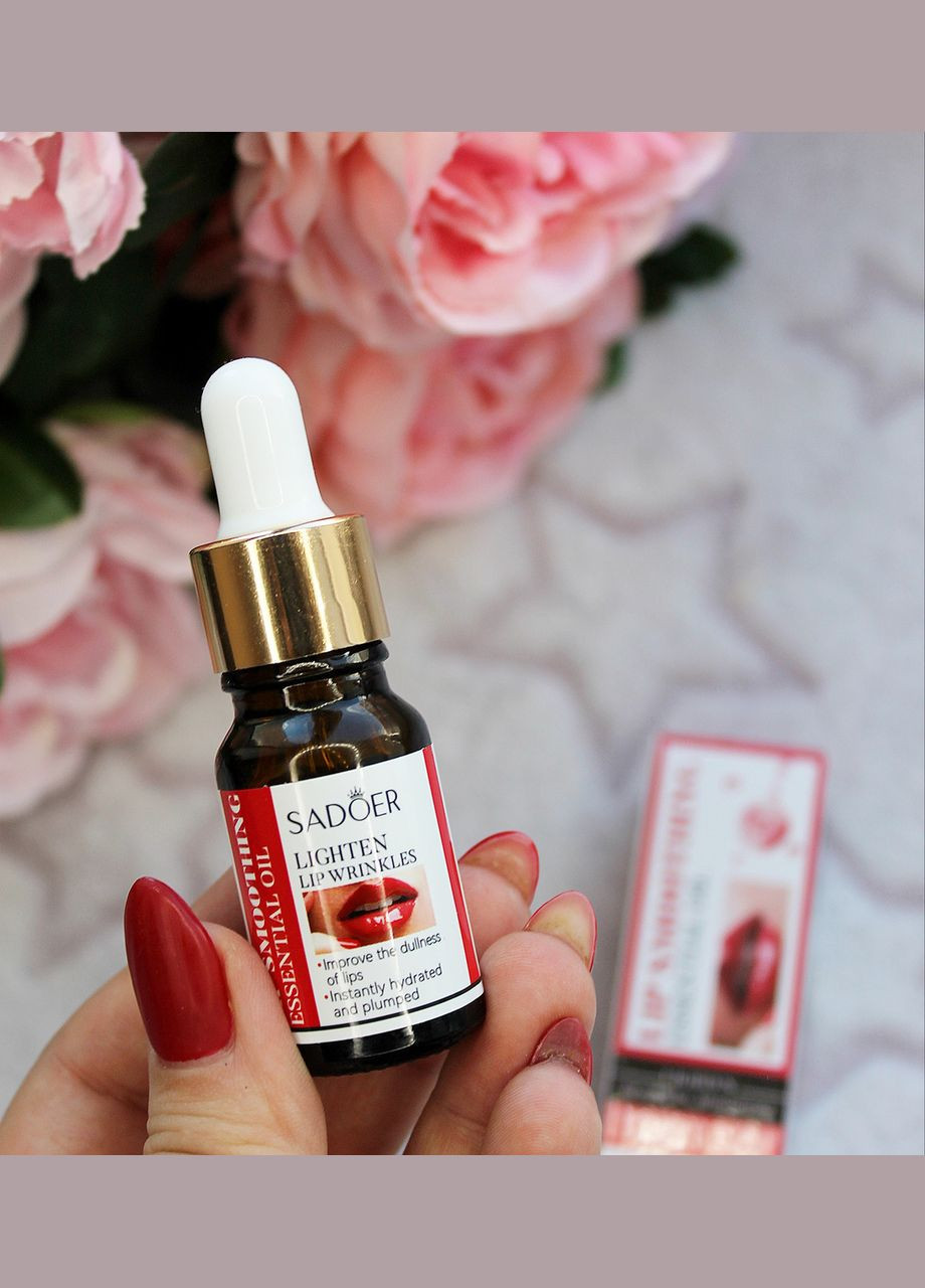 Сыворотка для губ питательная с витамином E Lip Smoothing Essential Oil (10 мл) SADOER (307929103)