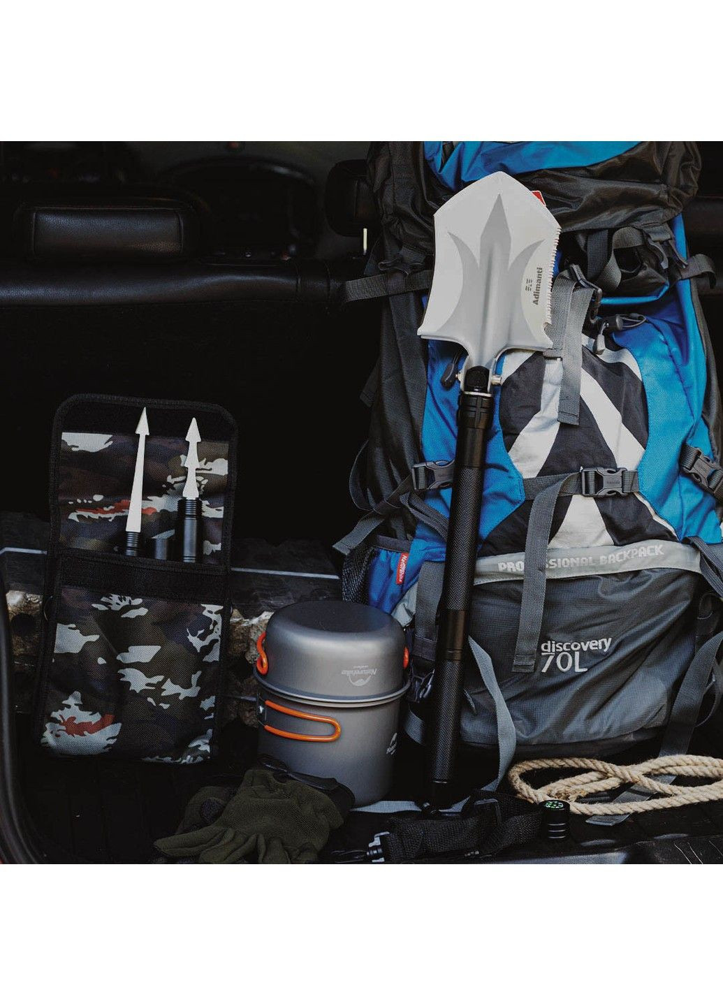 Багатофункціональна лопата Adimanti HK002 для виживання No Brand (332769711)