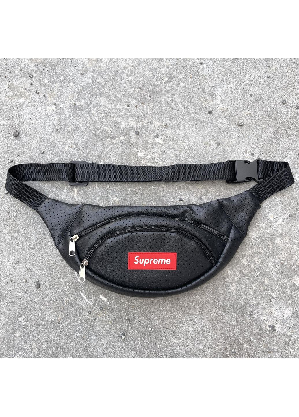 Бананка из перфорированного кожзама удобна универсальна No Brand (360817945)