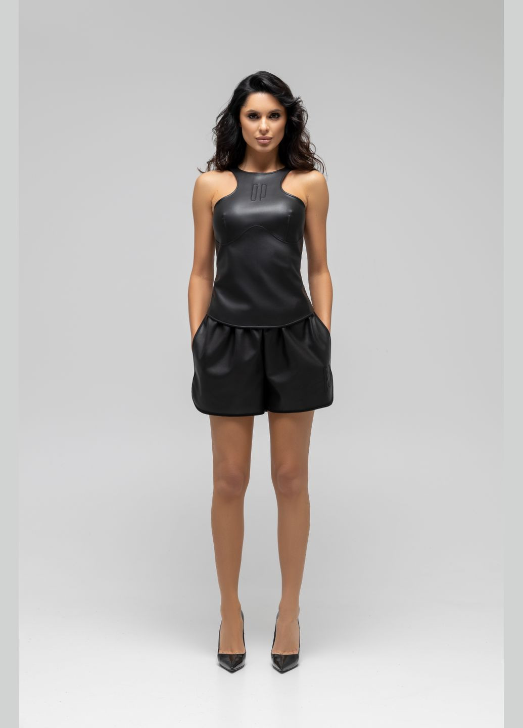 Шорты из экокожи Ganna Ptashka шорти (332804381)