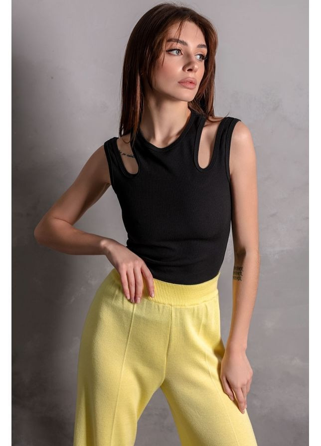 Топ з вирізами 1783 Білий Triko Bakh (368651457)