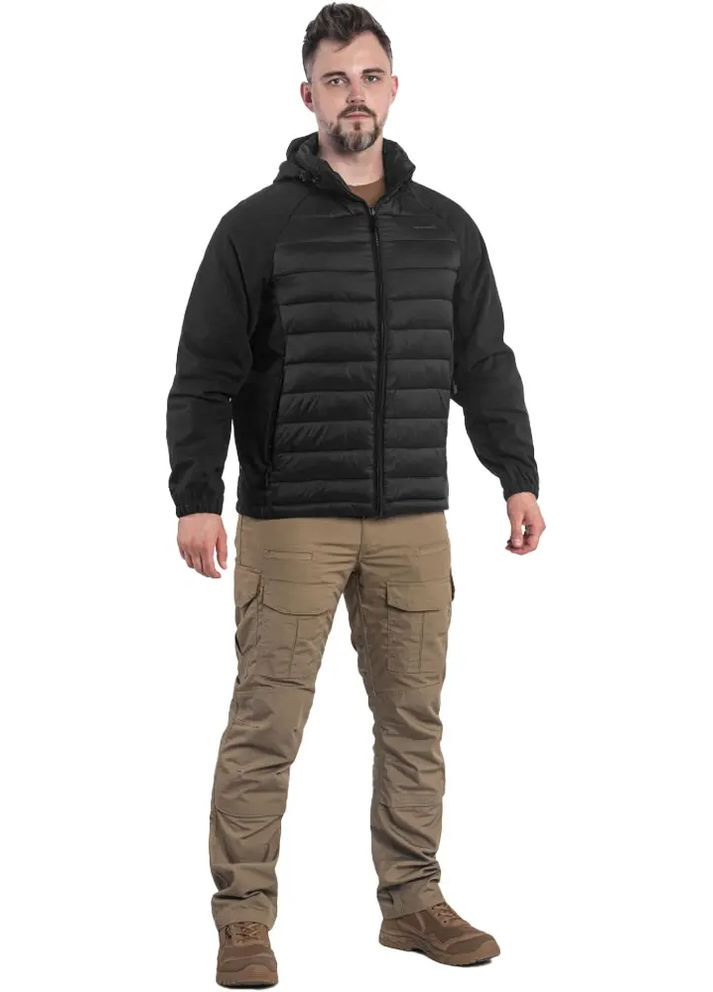 Черная демисезонная куртка neutron hybrid jacket black Pentagon