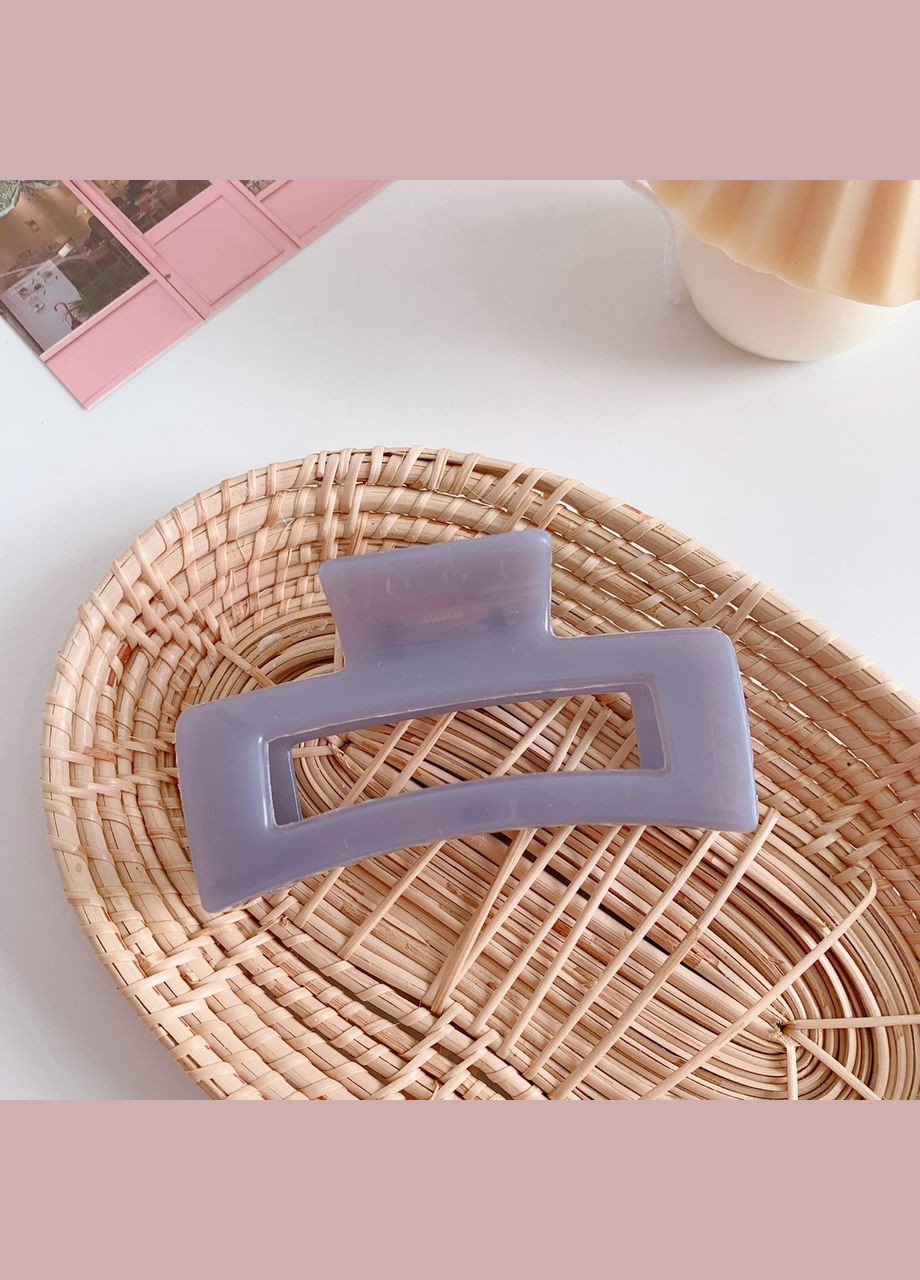 Крабик-зажим для волос 8.5 см Серый (AN0103105) ANbeauty (356606925)