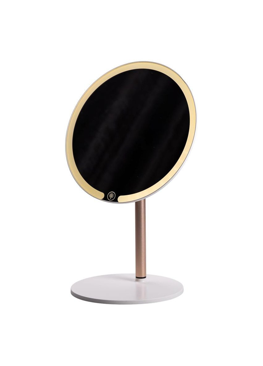 Зеркало косметическое с подсветкой круглое настольное Ø21 см для макияжа Белое HP-10-7AW Yiwu (370974190)