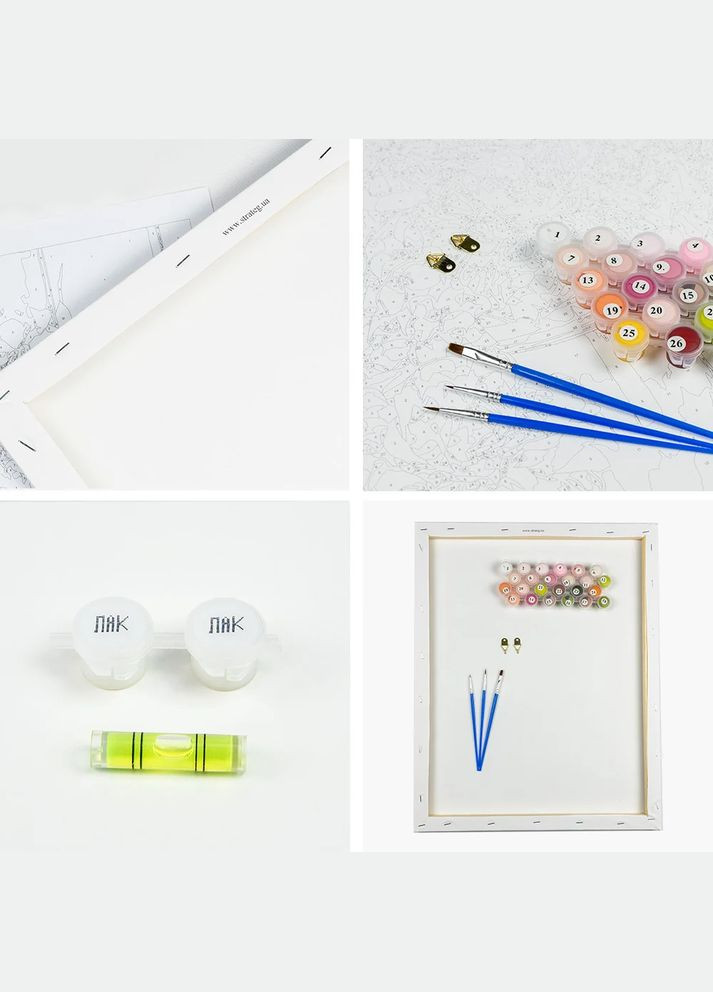 Набор для росписи по номерам Рожок с сиренью с лаком и уровнем размером 40х50 см (SY6856) (4823113829797) shop (4823113829797) Strateg (363052132)