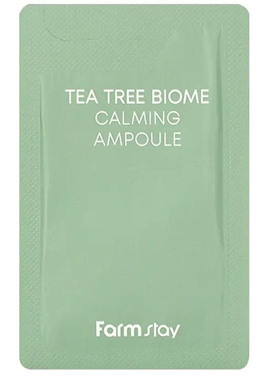 Заспокійлива ампульна сироватка з екстрактом чайного дерева Tea Tree Biome Calming Ampoule (пробник) 1ml (1181324-118854) FarmStay (368623464)
