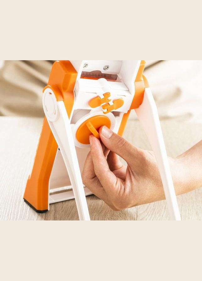 Овощерезка-мультислайсер для овощей и фруктов Spring Slicer 3 лезвия оранжевый (2104618551) Brava (332770451)