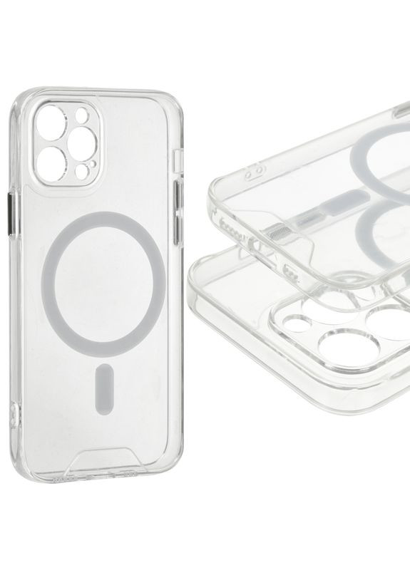 Силіконовий чохол на iPhone 16 Pro Max MagSafe прозорий (магсейф) Space (342113106)