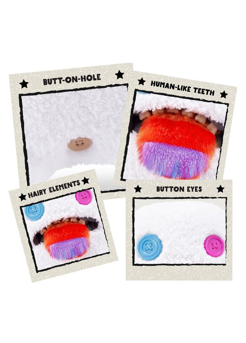 М'яка іграшка Фуглер Дикунко Волохатий Язичко Hairy Fugg 22см Fuggler (365820490)