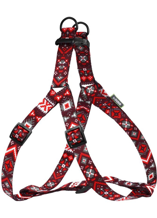 Шлей Вишиванка обхват грудної клітки 26-40 см ширина 10 мм (2100103029019) Hi Dog (332878815)