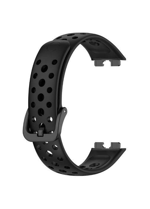 Силіконовий ремінець для Huawei Band 8, 9, 10 (сумісний). Чорний. Ремішок на хуавей бенд 8, 9, 10 (сумісний) No Brand (370101764)