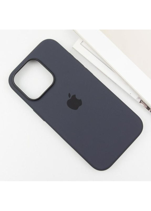Чохол Silicone case (AAA) з Magsafe та анімацією (button) для Apple iPhone 16 Pro Max (6.9\") Чорний Epik (372499466)