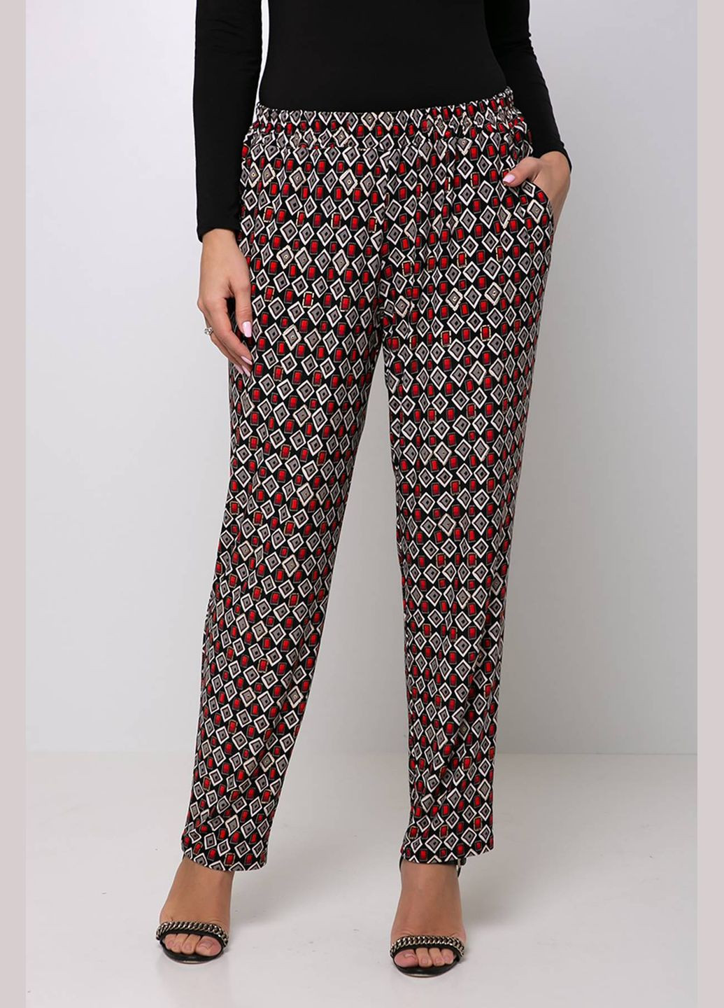 Трикотажні штани на гумці БАРНІ червоні Tatiana (347580244)