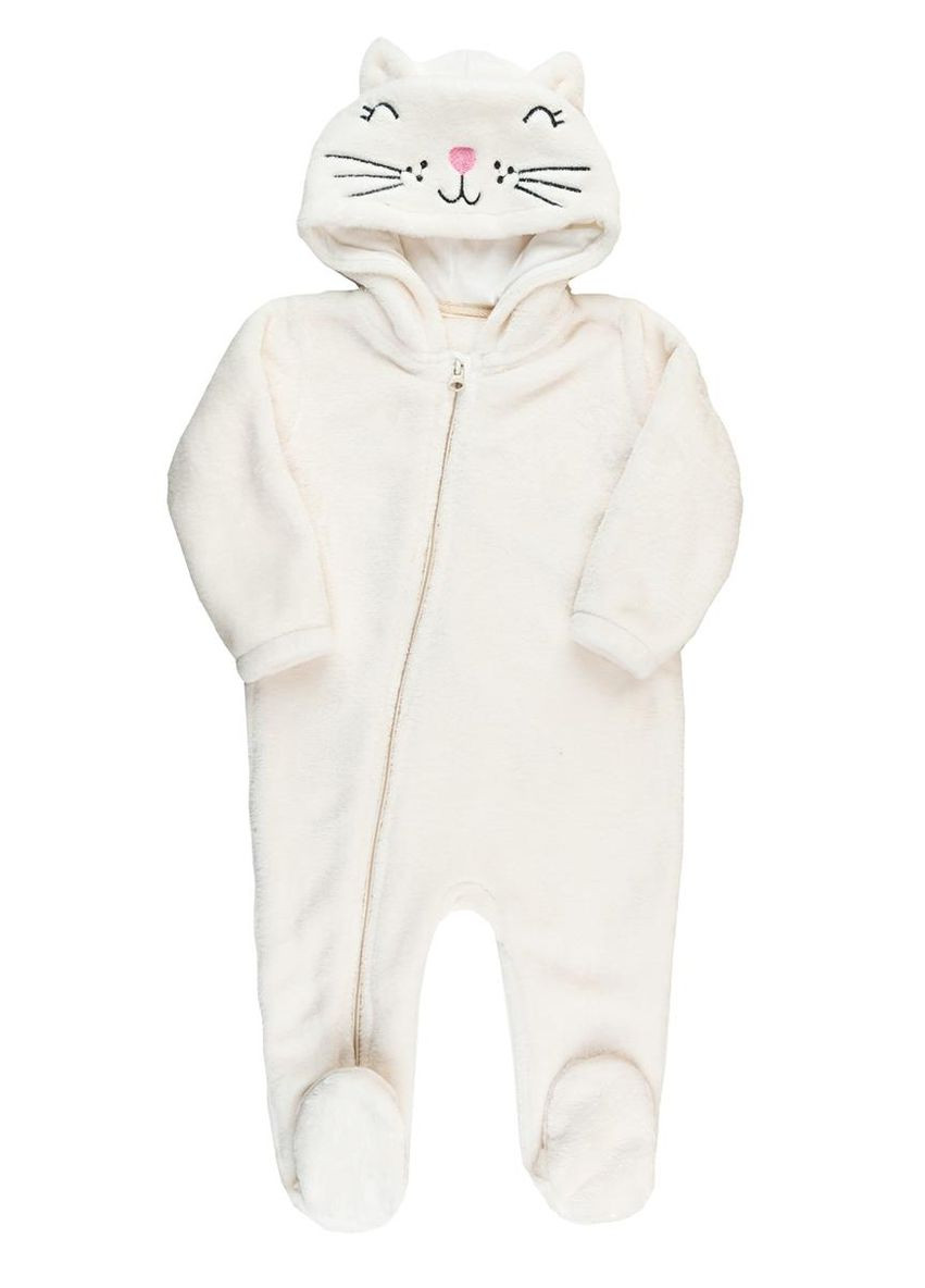 Человек с капюшоном теплый велсофт молочный Україна (315050002)