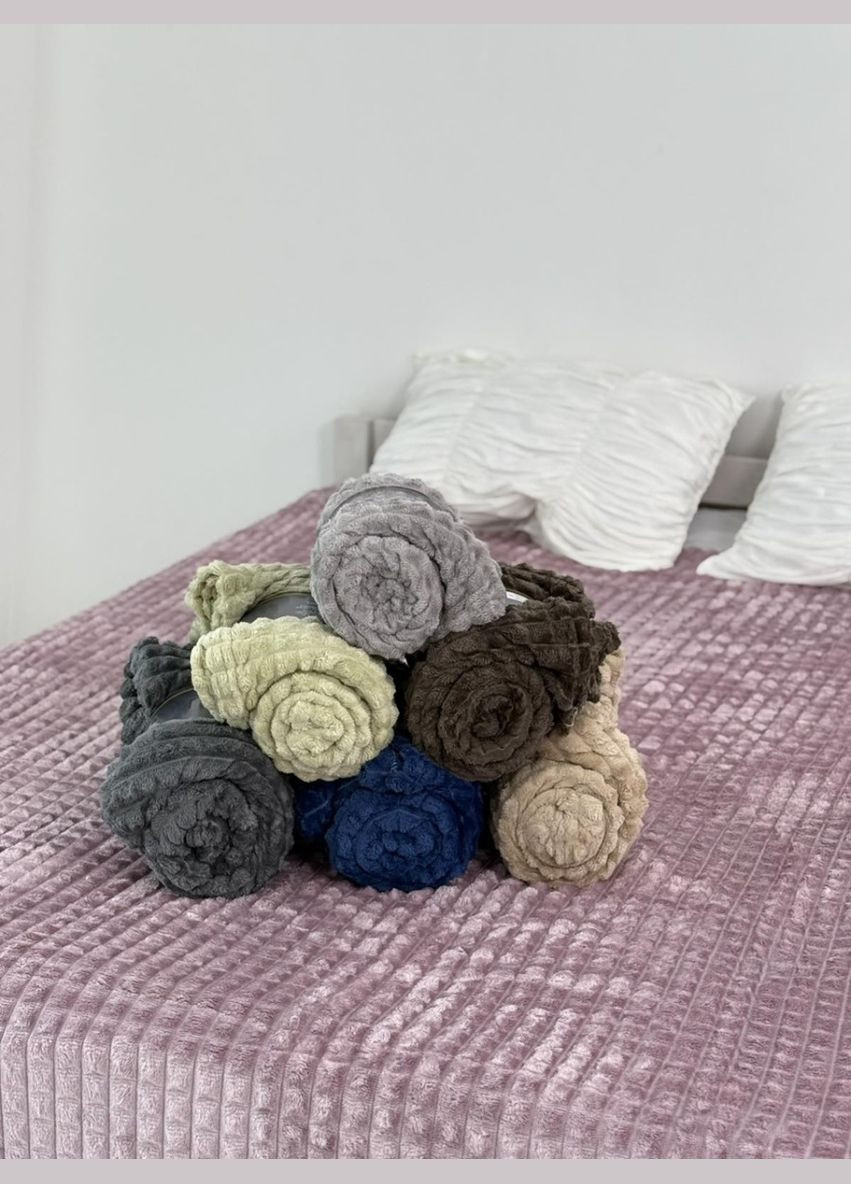 Плед-покривало Кубик 21308 200х230 см оливковий Dushka Home (366063024)