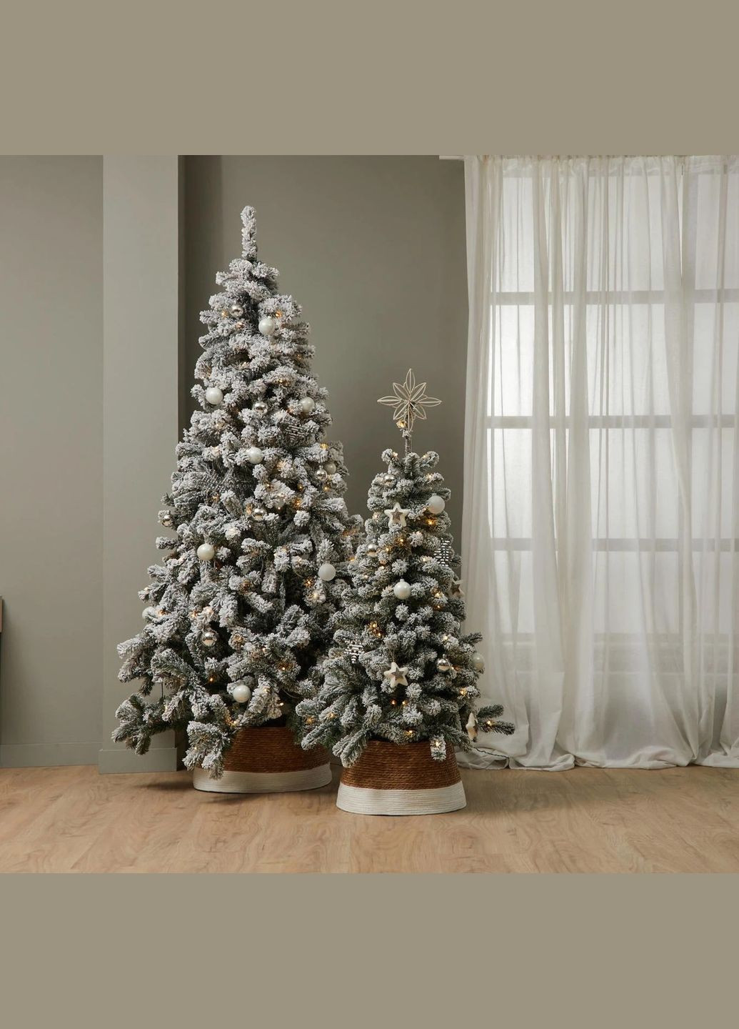 Елочные стеклянные шарики «House of Seasons» комплект 26 шт, Ø 7/6/5 см, белые H&S (326025503)