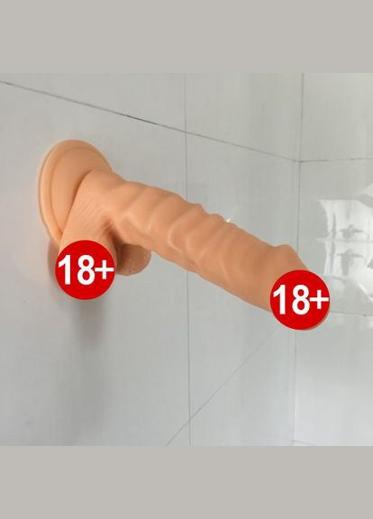 Фаллоімітатор силіконовий Tigran S4 182x38 мм на присосці реалістичний No Brand (303887344)