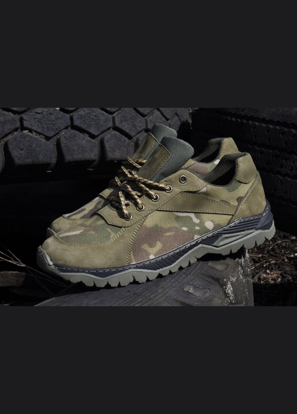 Кросівки Чоловічі Демісезонні Тактичні. 36-48р Олива+Піксель. Гідрофобна натуральна шкіра! MSDM-1041 No Brand (301148006)