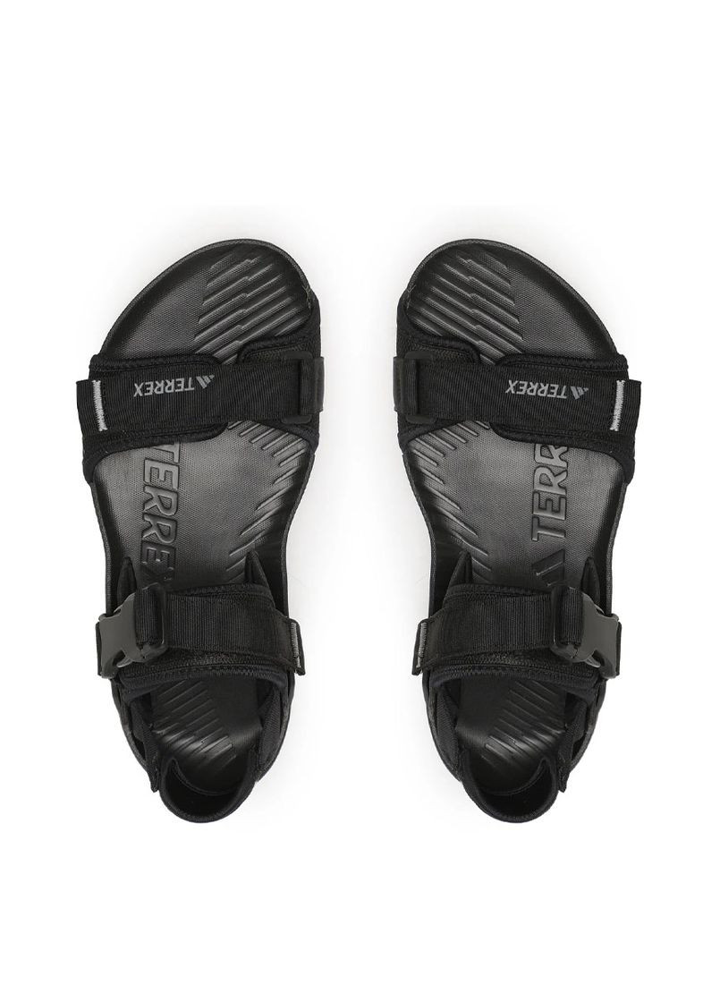 мужские сандалии id4269 черный ткань adidas