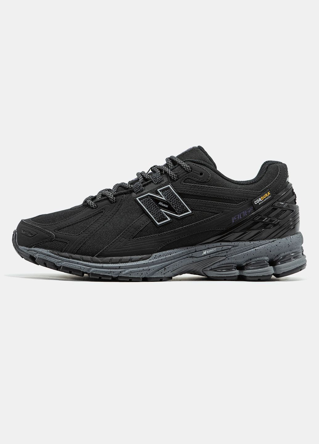 Черные демисезонные кроссовки мужские new balance 1906r cordura black purple | нью баланс 1906 черные No Brand