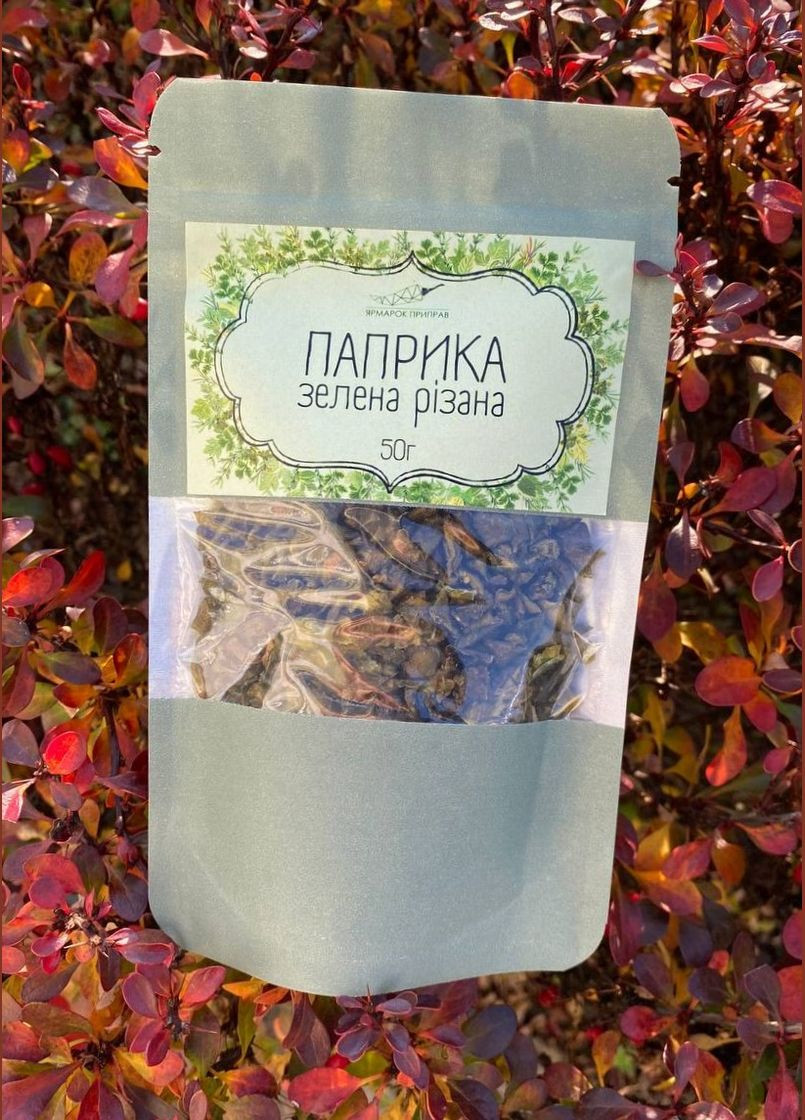 Паприка зеленая резаная Ярмарка Приправ, 50г No Brand (306738445)