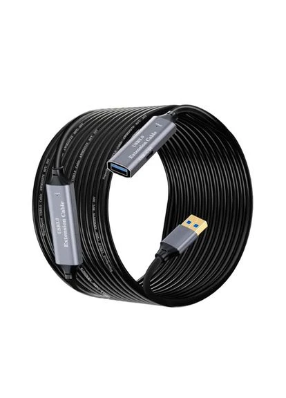USB 3.0 подовжувач активний репітер, кабель AM - AF з Type-C, 10м, Premium, 107106 No Brand (376891540)