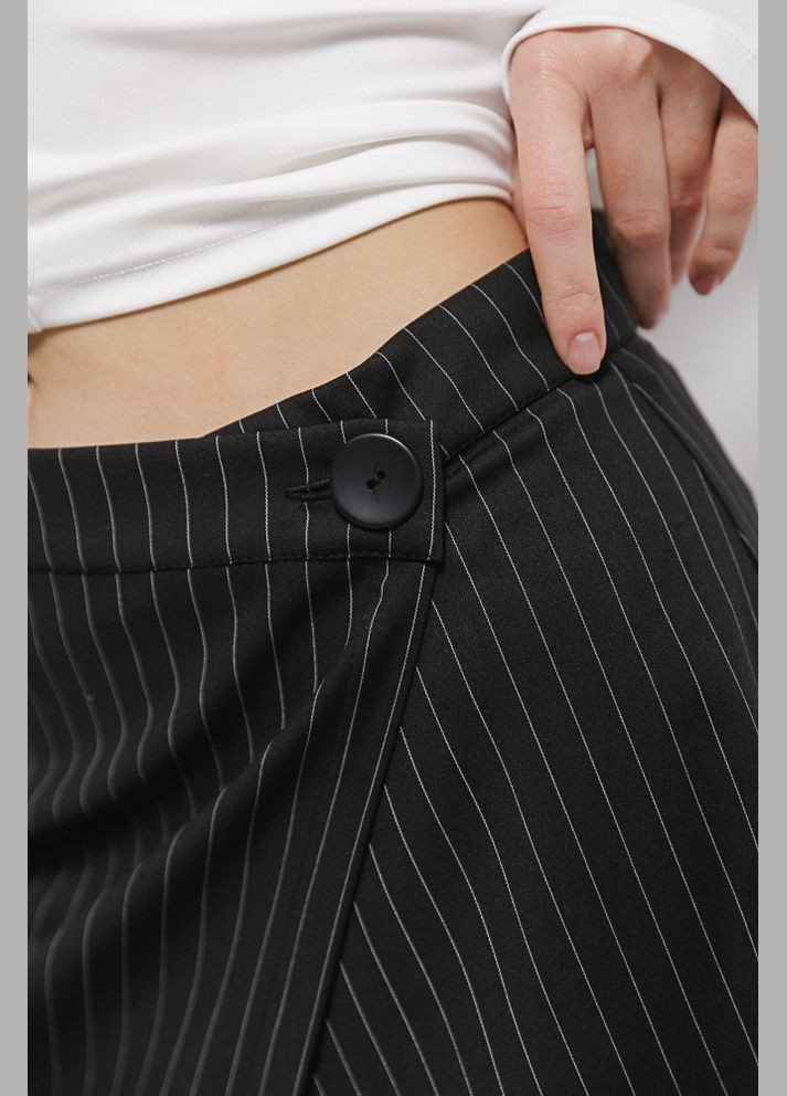 Женский костюм с жакетом и короткой юбкой серый в полоску Arjen (304251286)