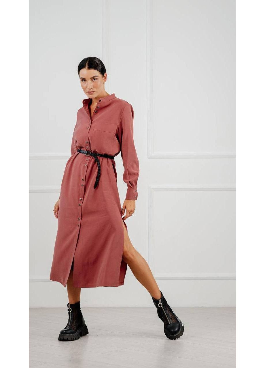 Теракотова сукня з ременем у комплекті Anastasimo