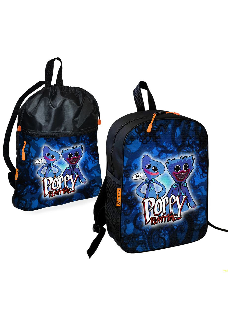 Шкільний рюкзак дитячий Хаггі Ваггі Poppy + Сумка для взуття спортивної форми рюкзак-мішок для хлопчика (2118) No Brand (331484925)