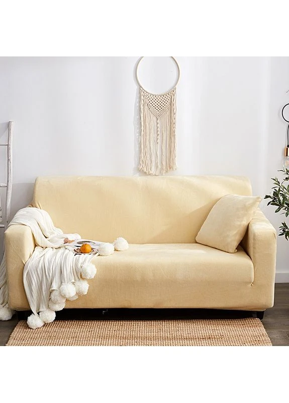 Захисний чохол на двомісний диван Велюровий Plush Velvet 145-185 см Diana Textile (395733490)
