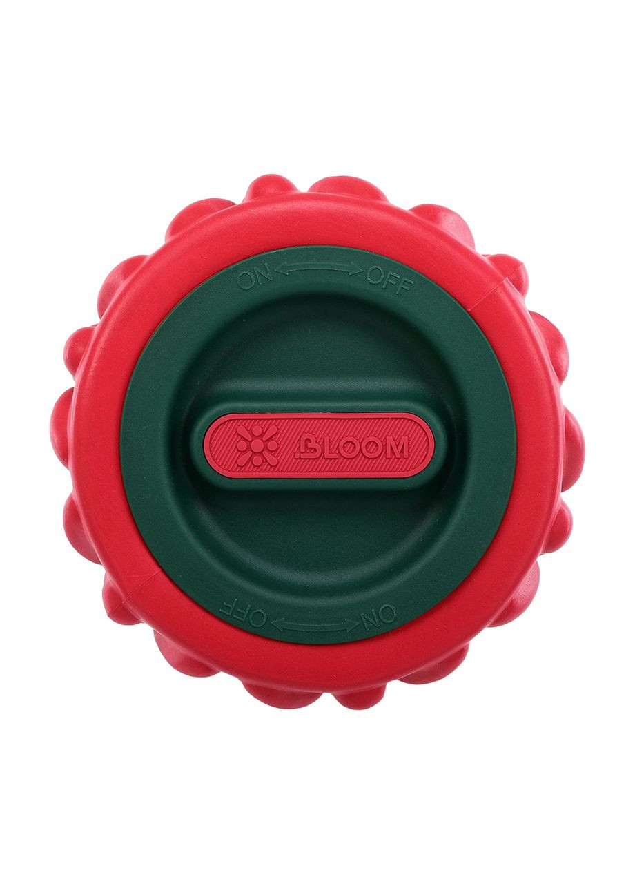 Ролер масажний циліндр (ролик мфр) 45см Grid Flower Roller EVA FOAM ROLLER LB7022 (d-12см, червоний) Bloom (361433670)