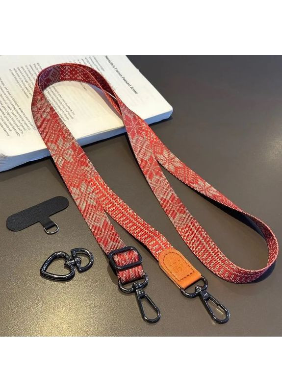 Универсальный текстильный ремешок-шнурок для телефона в украинском стиле регулируемый по длине No Brand (328958168)