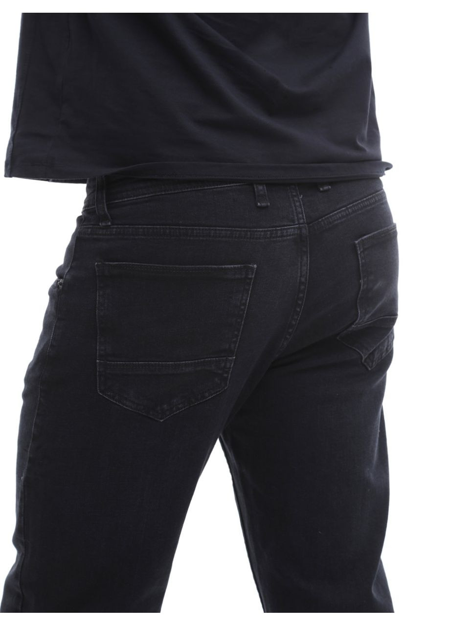 Джинси чоловічі синьо-чорні прямі зі стрейчем FRANCO BENUSSI Пряма (302214845)