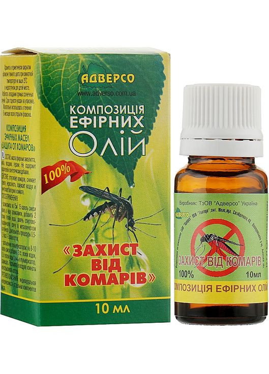 Композиція ефірних олій "Захист від комарів" 10ml (301963-39195) Адверсо (368657733)