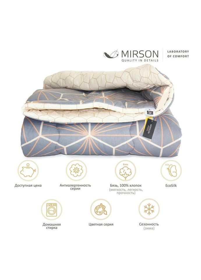 Одеяло антиаллергенное с Eco-Soft Зима №4092 Сolor Fun Line Geometry 140х205 (2200004876054) Mirson (315027878)