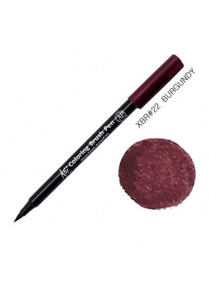 Маркер акварельний пензликовий KOI Бордовий (XBR#22) Sakura (335393294)