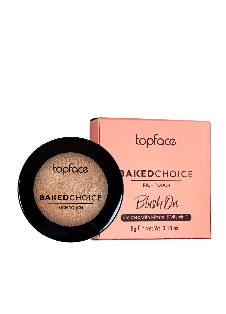 Рум'яна запечені Baked Choice Rich Touch PT703 № 02 Бежево-рожевий TopFace (337359051)