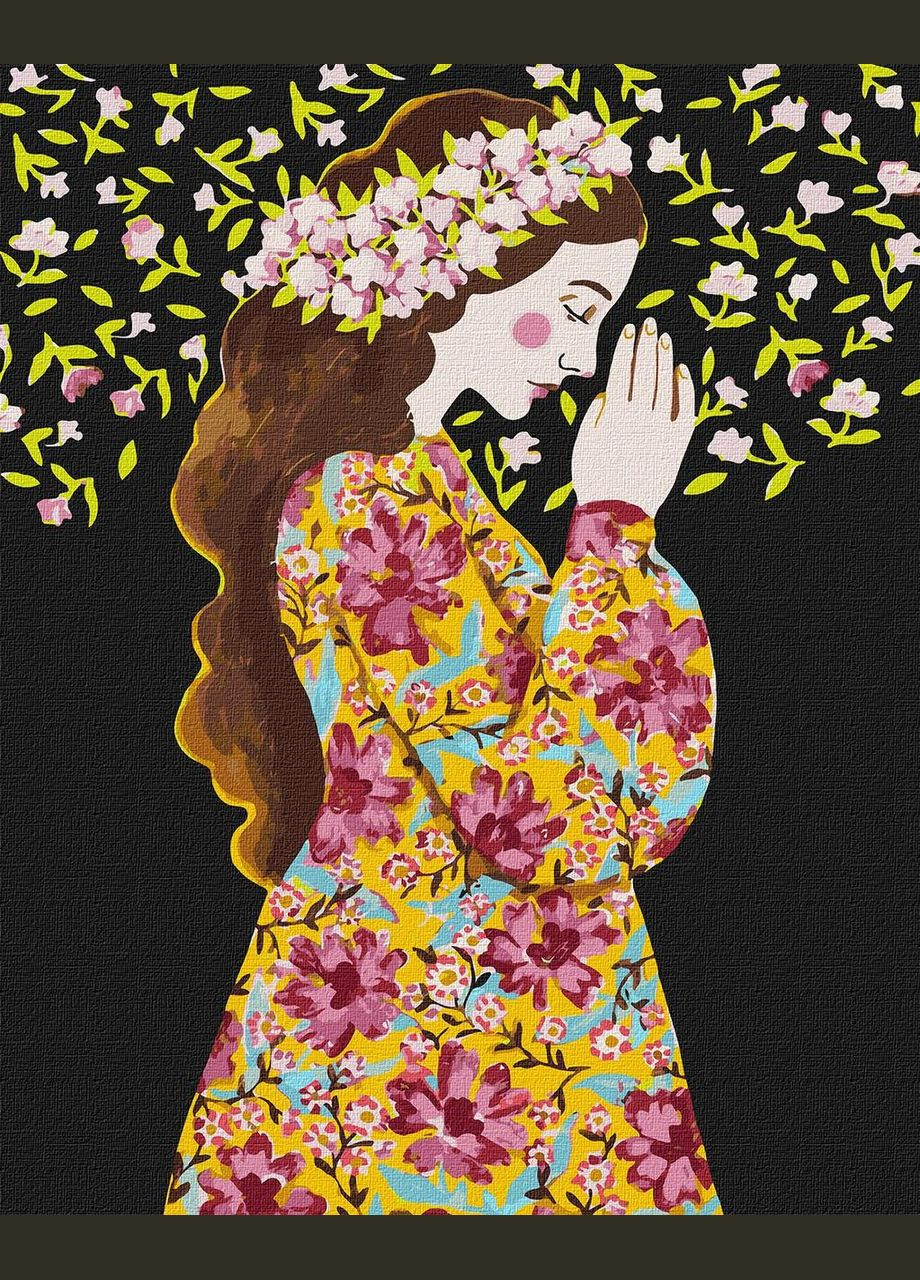 Картина за номерами Дівчина, яка вірить 40*50 см KHO 2606 Ідейка (362533938)