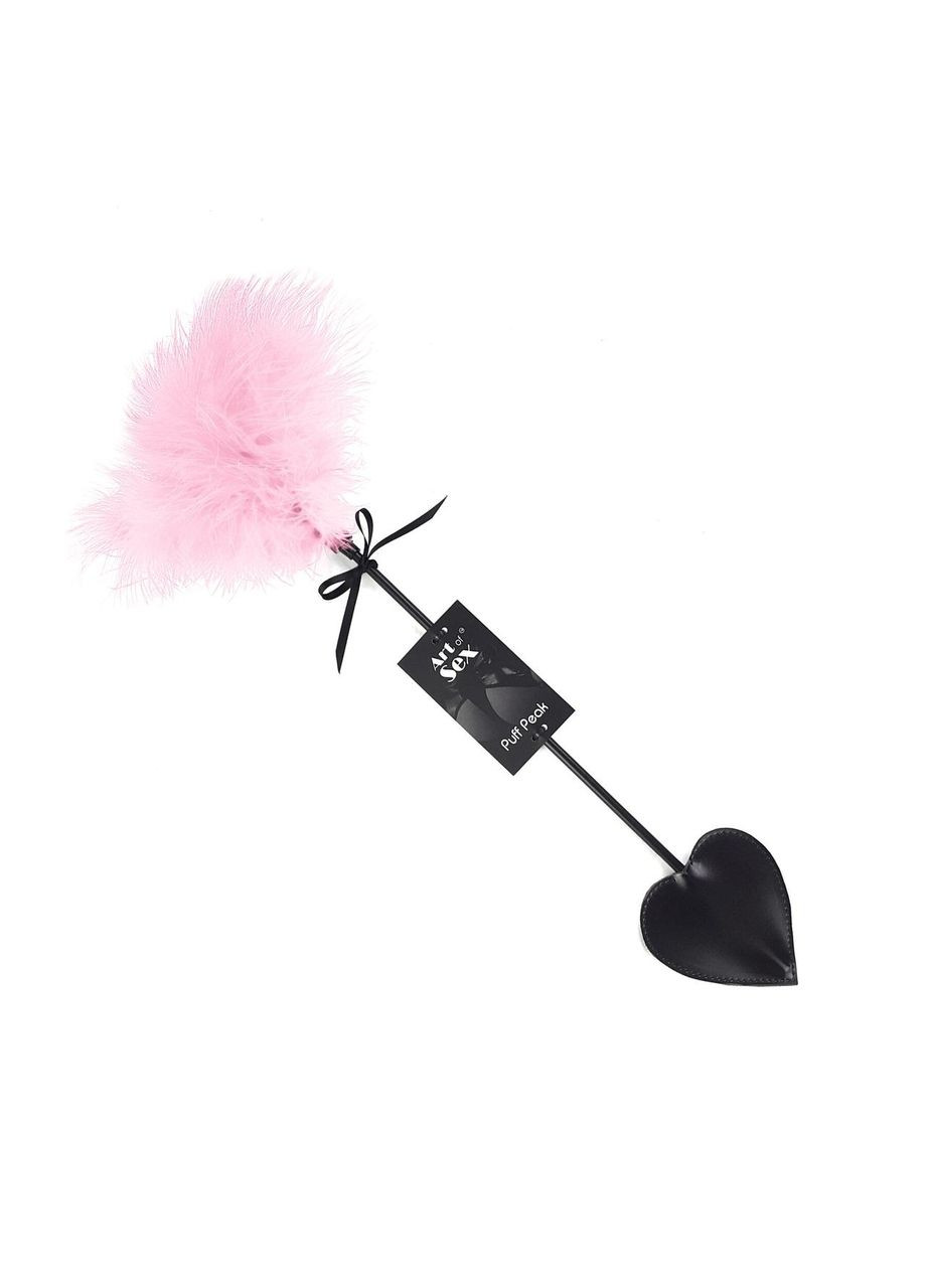 Щіткалка зі шлепалкою Піка Art of Sex — Puff, колір Рожевий Peak (303881324)