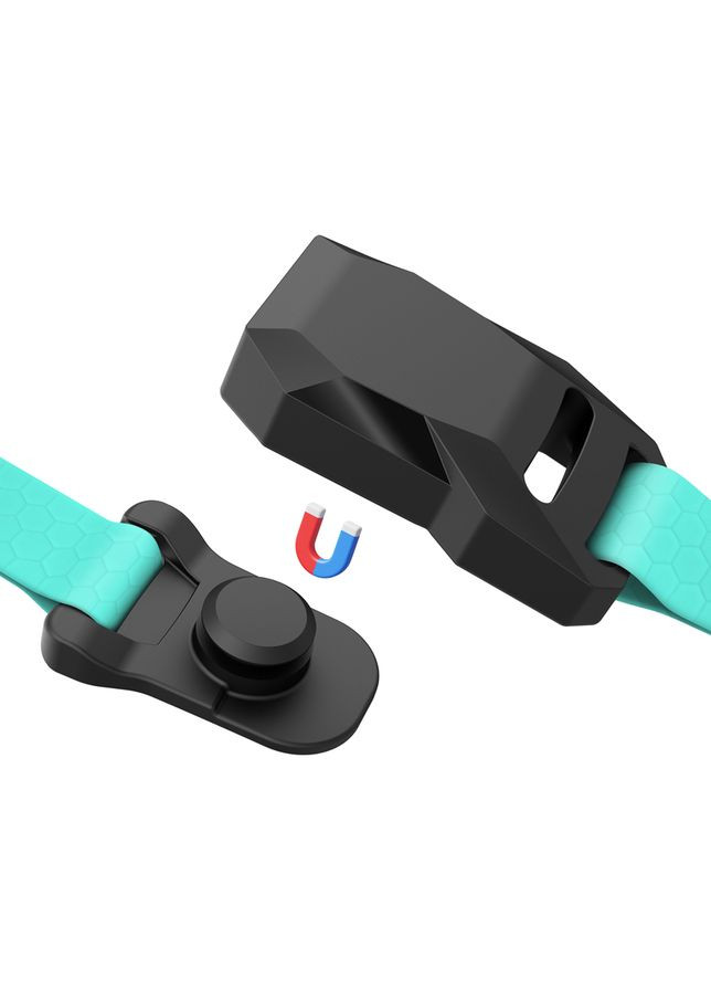 Ошейник для собак водостойкий Magnet, магнитная пряжка-фастекс,, Ш 15 мм, Дл 26-35 см, тиффани WAUDOG (331693693)