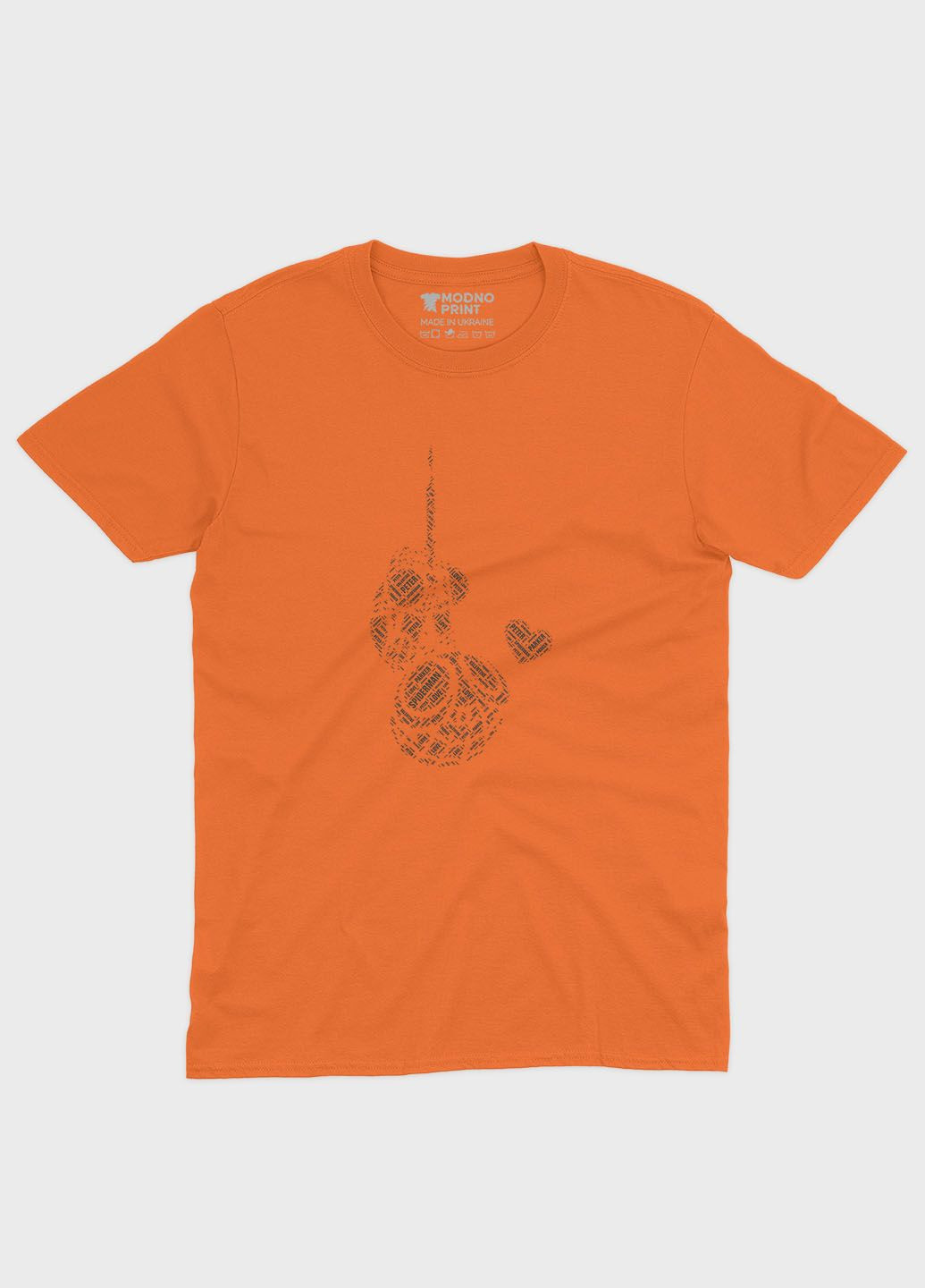 Оранжевая демисезонная футболка для девочки с принтом супергероя - человек-паук (ts001-1-ora-006-014-001-g) Modno