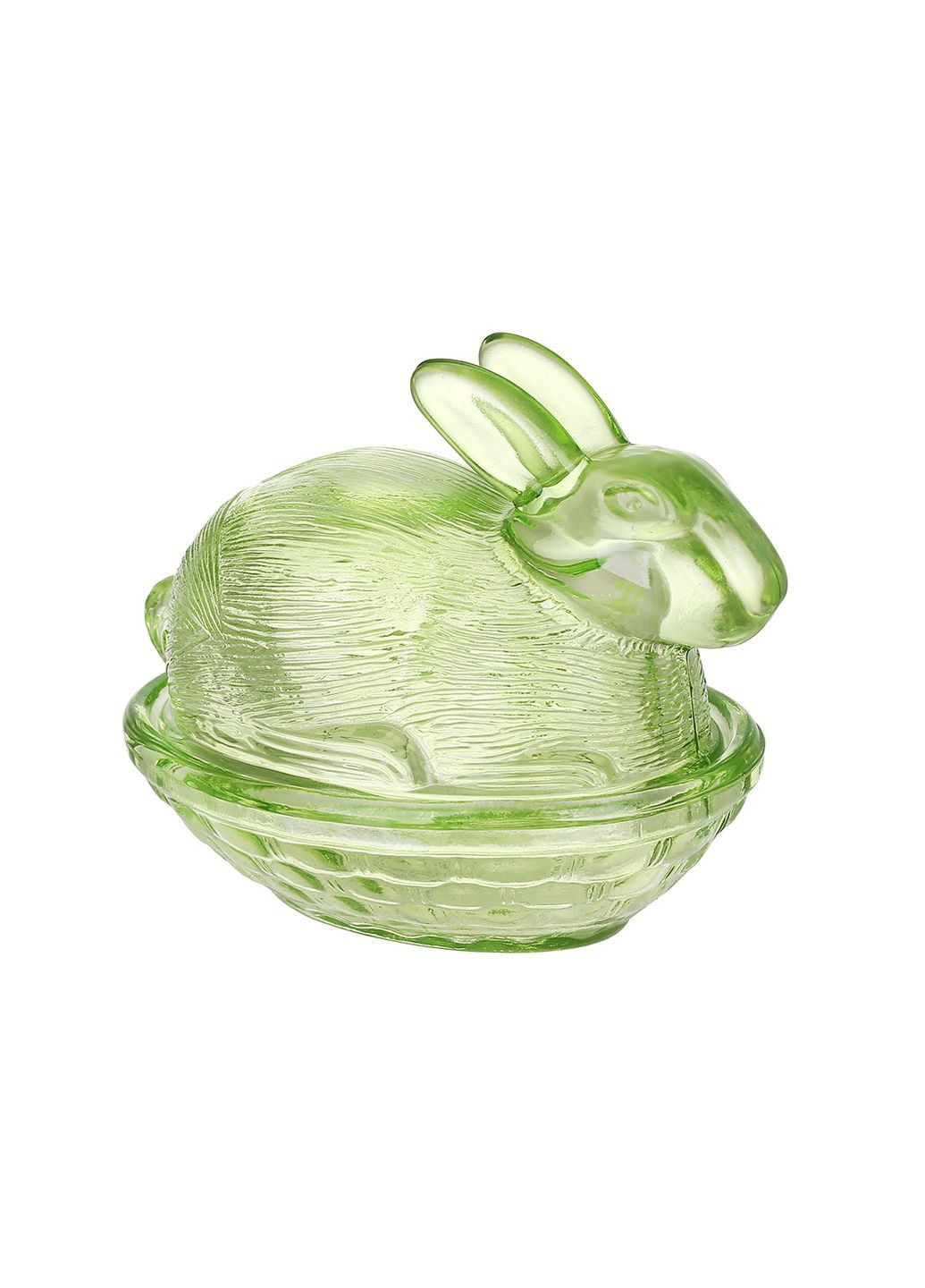 Стеклянная емкость для сладостей Кролик 14*10*11см, зеленый No Brand (324838429)