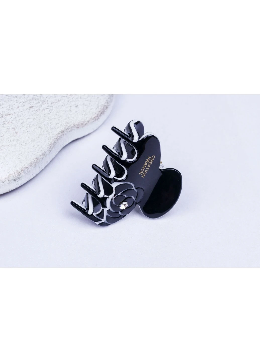 Маленький крабік чорного кольору для волосся, довжина 3,5 см Fashion Jewelry (401814970)