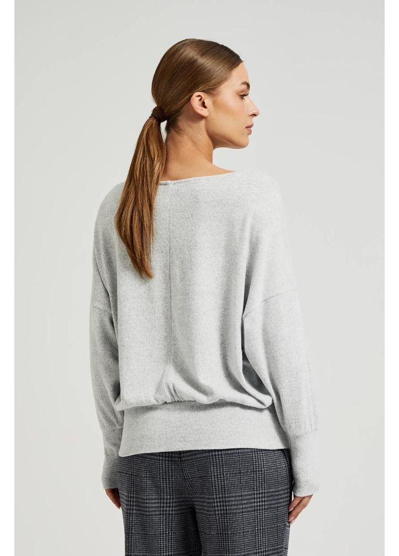 Серый зимний свитер Moodo