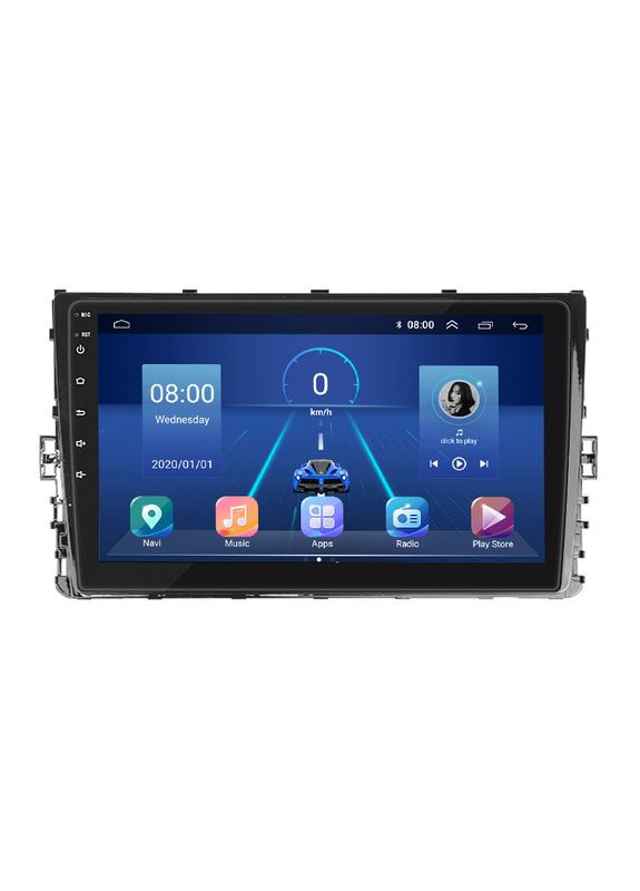 Штатная магнитола 9" для Volkswagen Polo VI (EU Market) 2017-2021 4/64Gb/ 4G/ Wi-Fi/ CarPlay Вольксв 9 шт. Lesko (336205577)