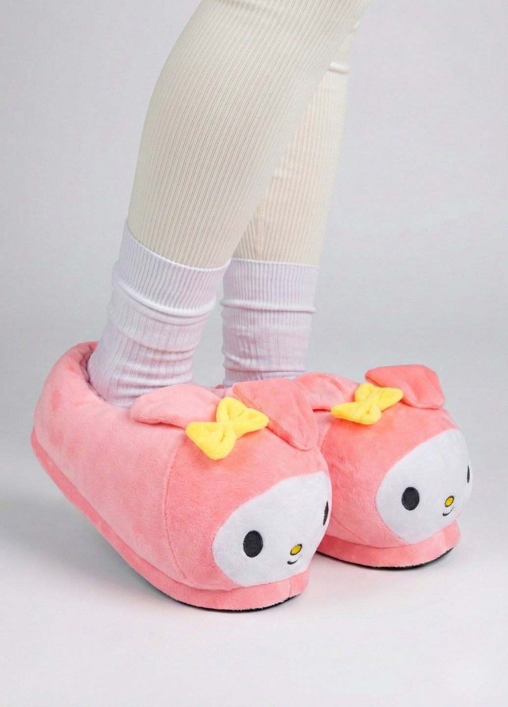 Капці іграшки Мелоді домашні дитячі для кігурумі аніме рожеві плюшеві Lalapka (370858919)