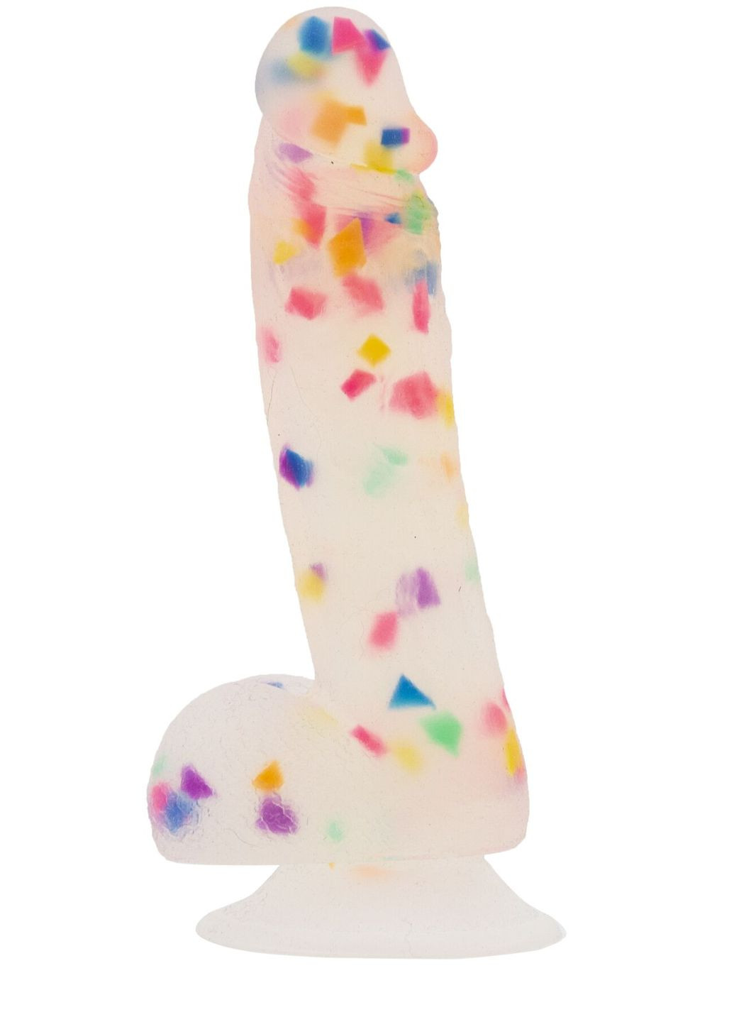 Фаллоимитатор из конфетти - PARTY MARTY 7.5″ - FROST & CONFETTI, 19 см, силикон ADDICTION (335388831)