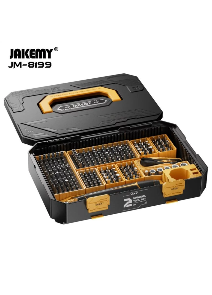 Викрутка JAKEMY JM-8199 257в1 з набором магнітних біт у кейсі No Brand (399442013)