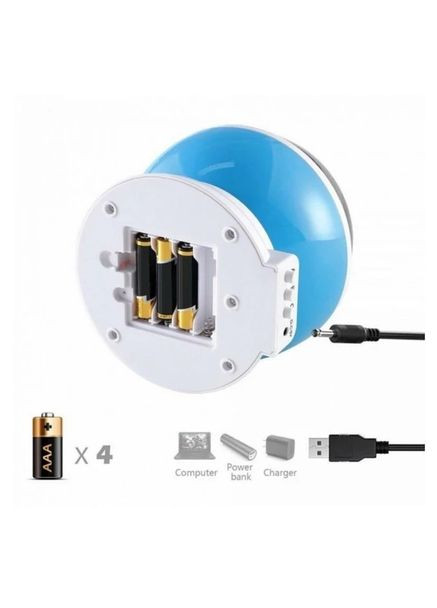 Вращающийся проектор звездного неба ночник Star Master НА БАТАРЕЙКАХ+USB синий Po Fanu (368833472)